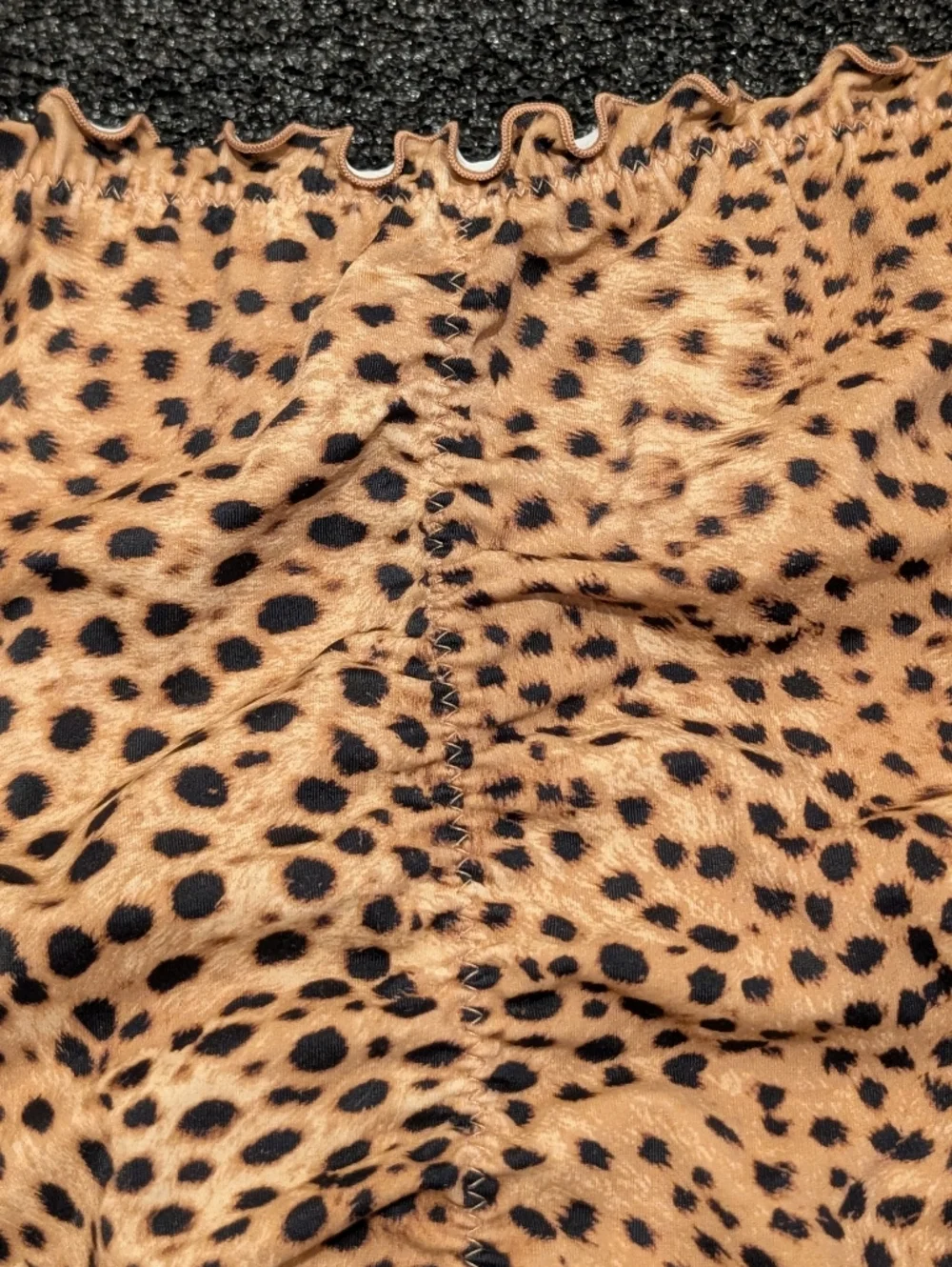 Shade & Shore Girls' Leopard Print Bikini Bottoms - Tan and Black